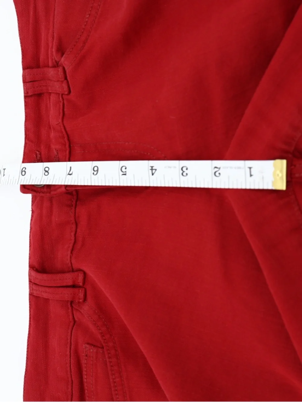 Tommy Hilfiger Red Bootcut Jeans Mid Rise Stretch Cotton Flare‎ Size 10